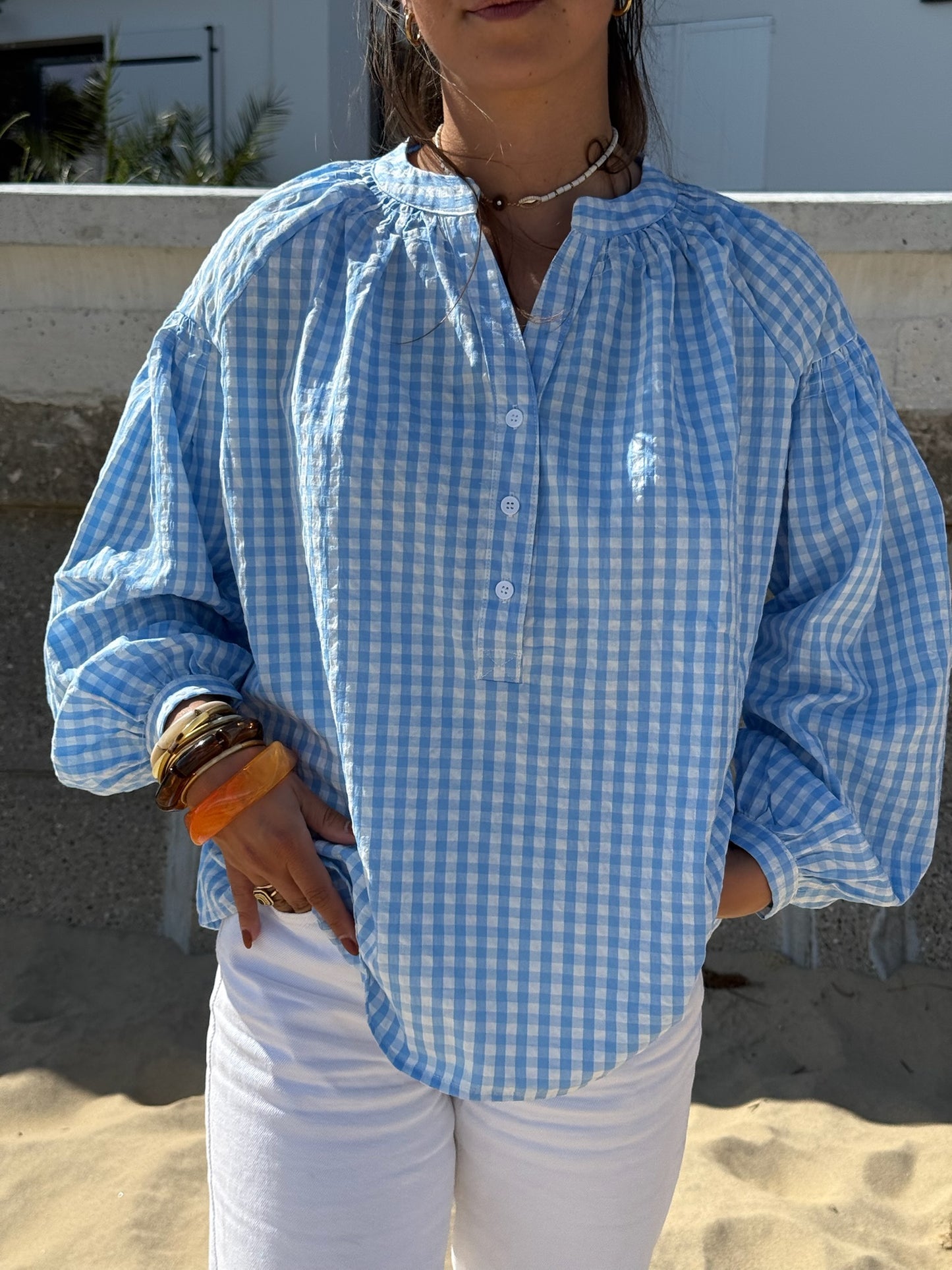 Chemise Livia bleue