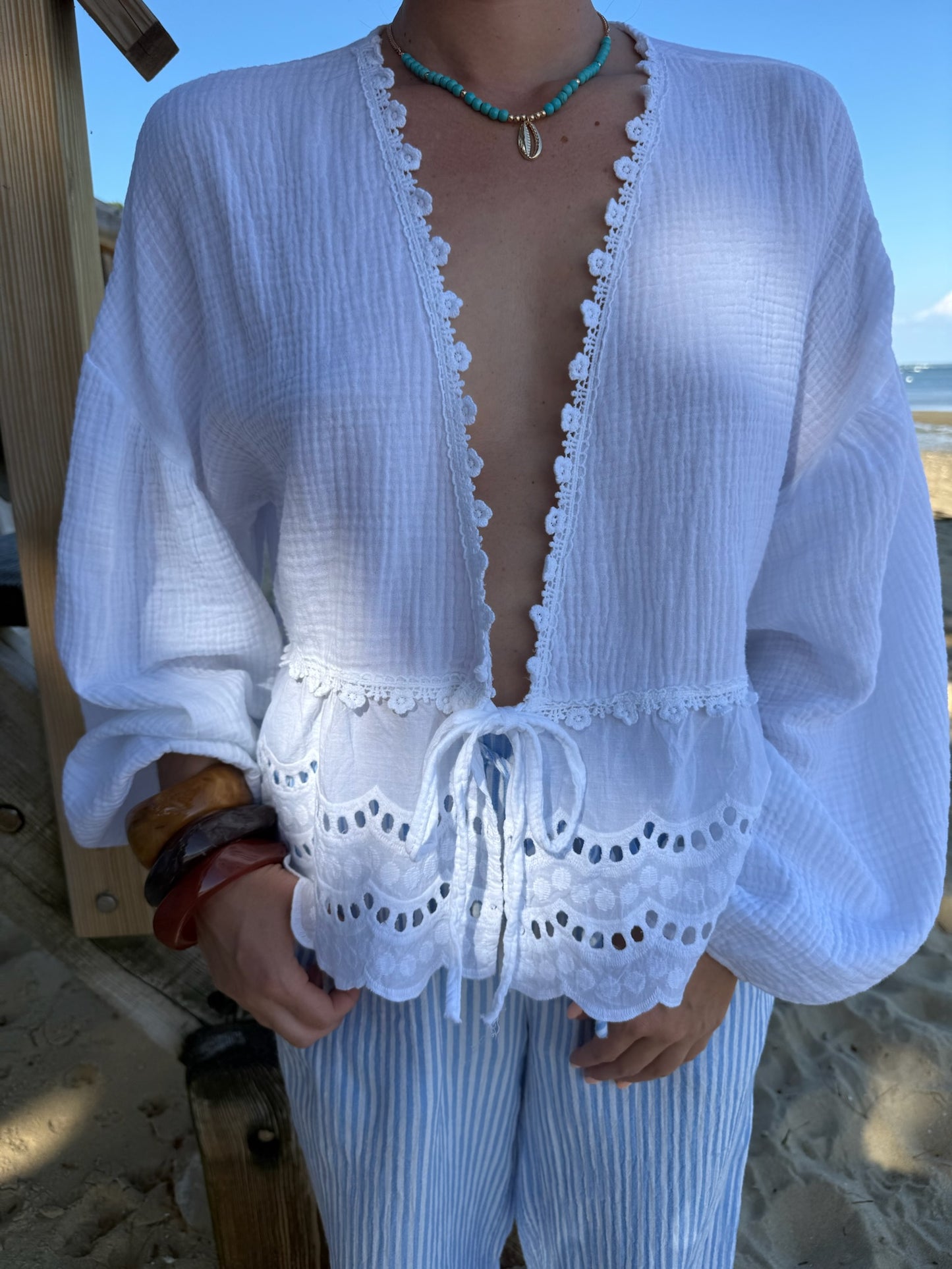 Blouse Lara blanche