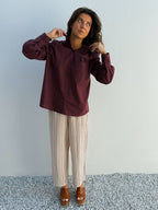Chemise Eva bordeaux