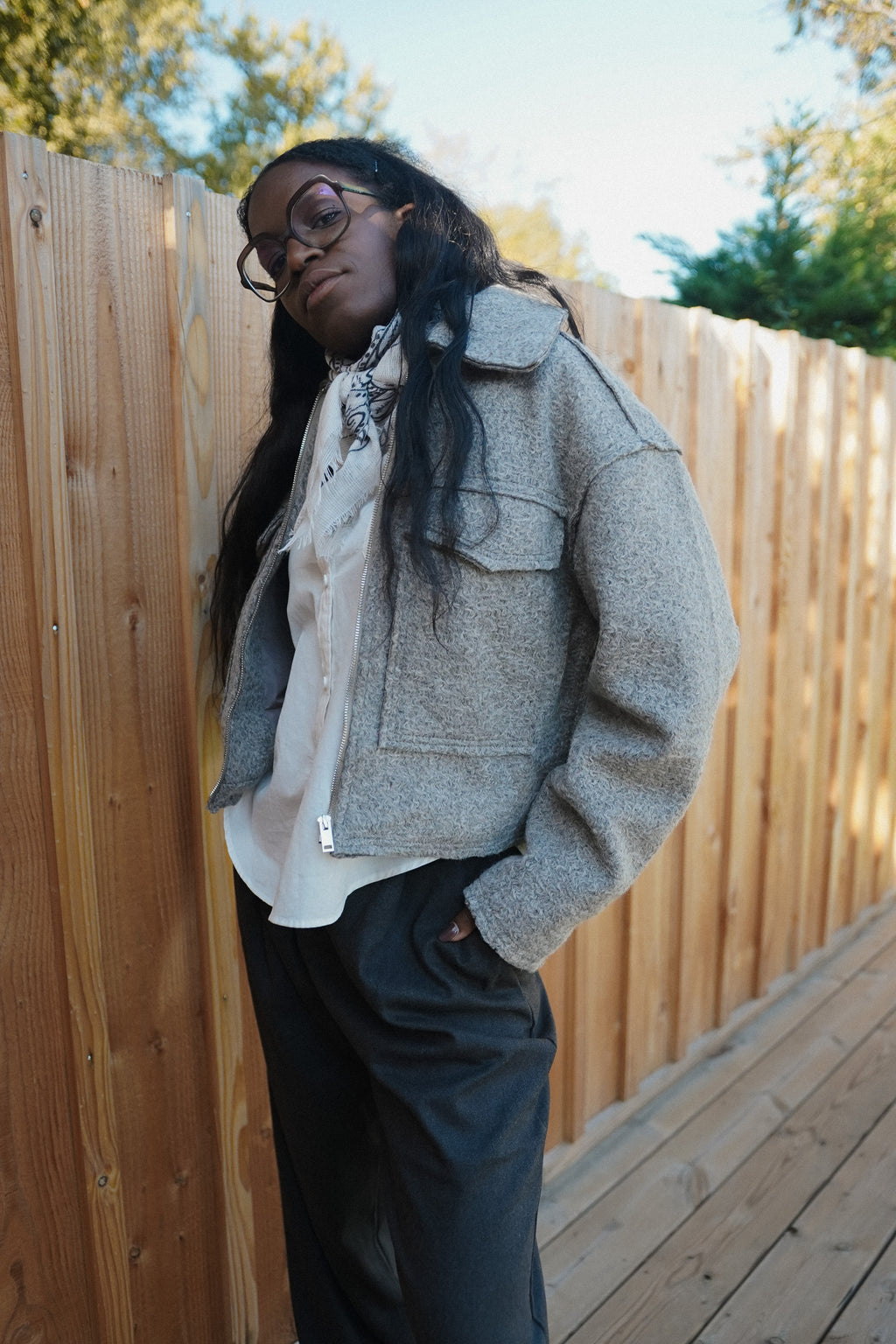 Veste effet laine Alex