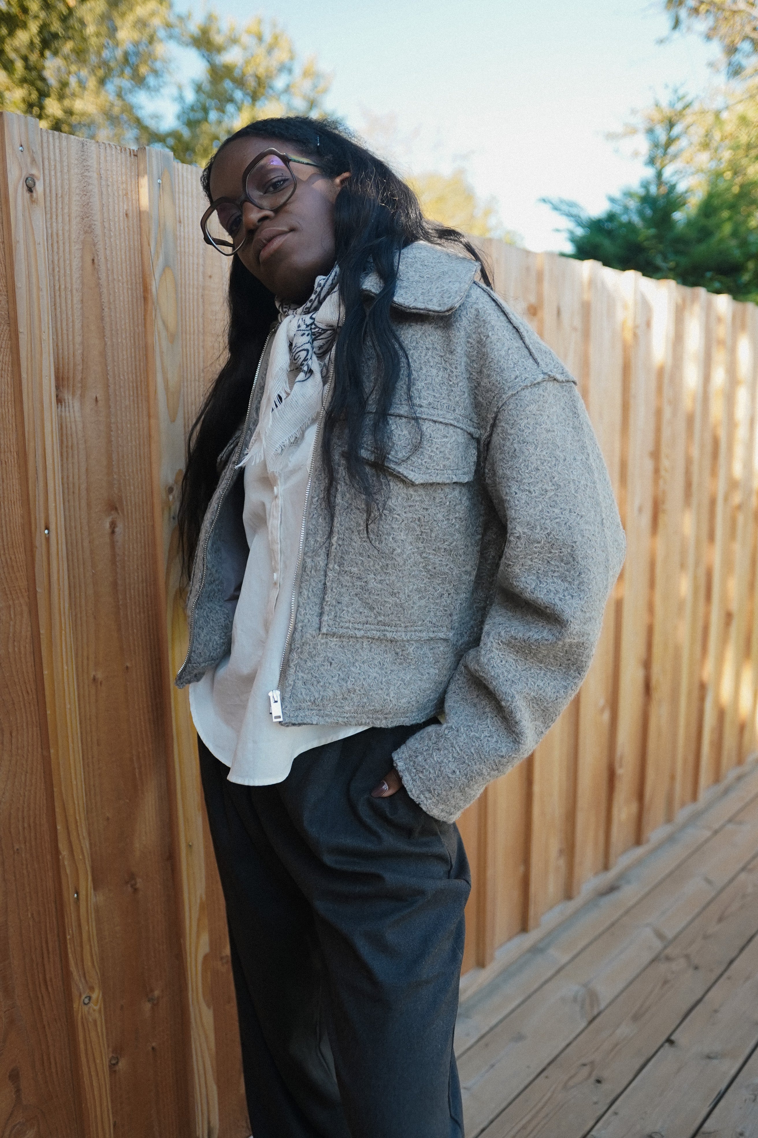 Veste effet laine Alex