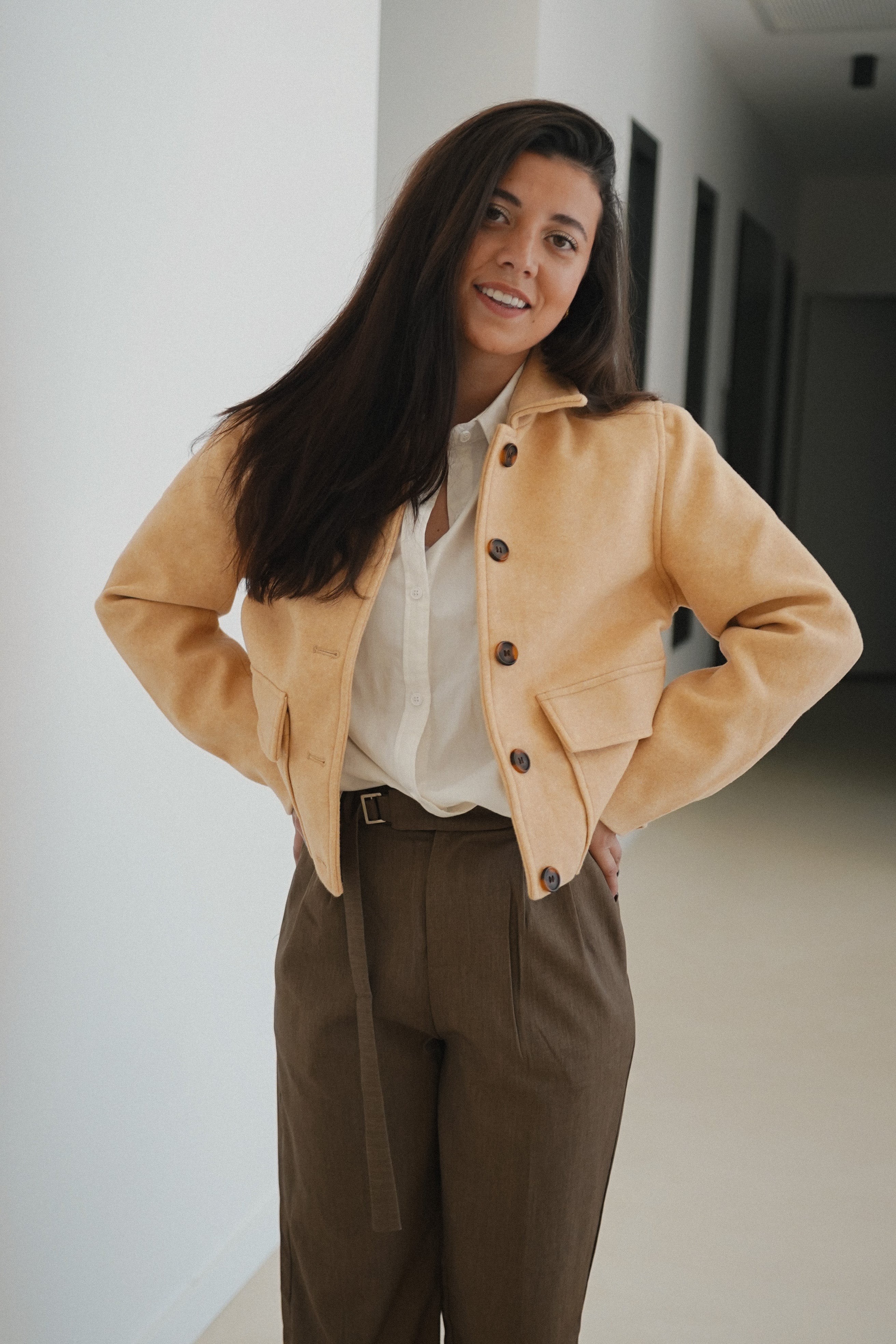 Veste courte à boutons Léna