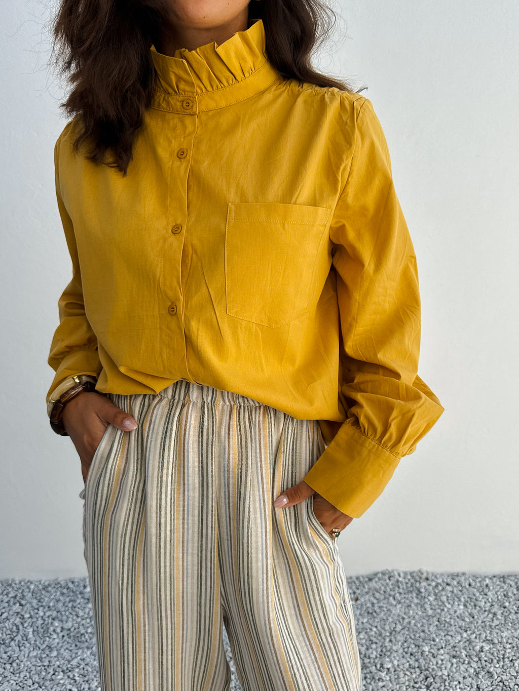 Chemise Eva moutarde