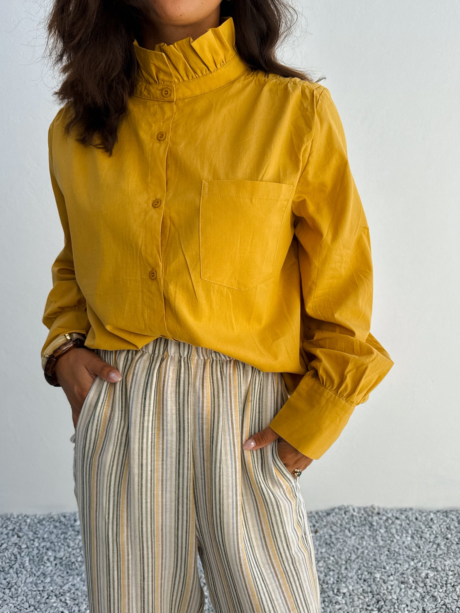 Chemise Eva moutarde