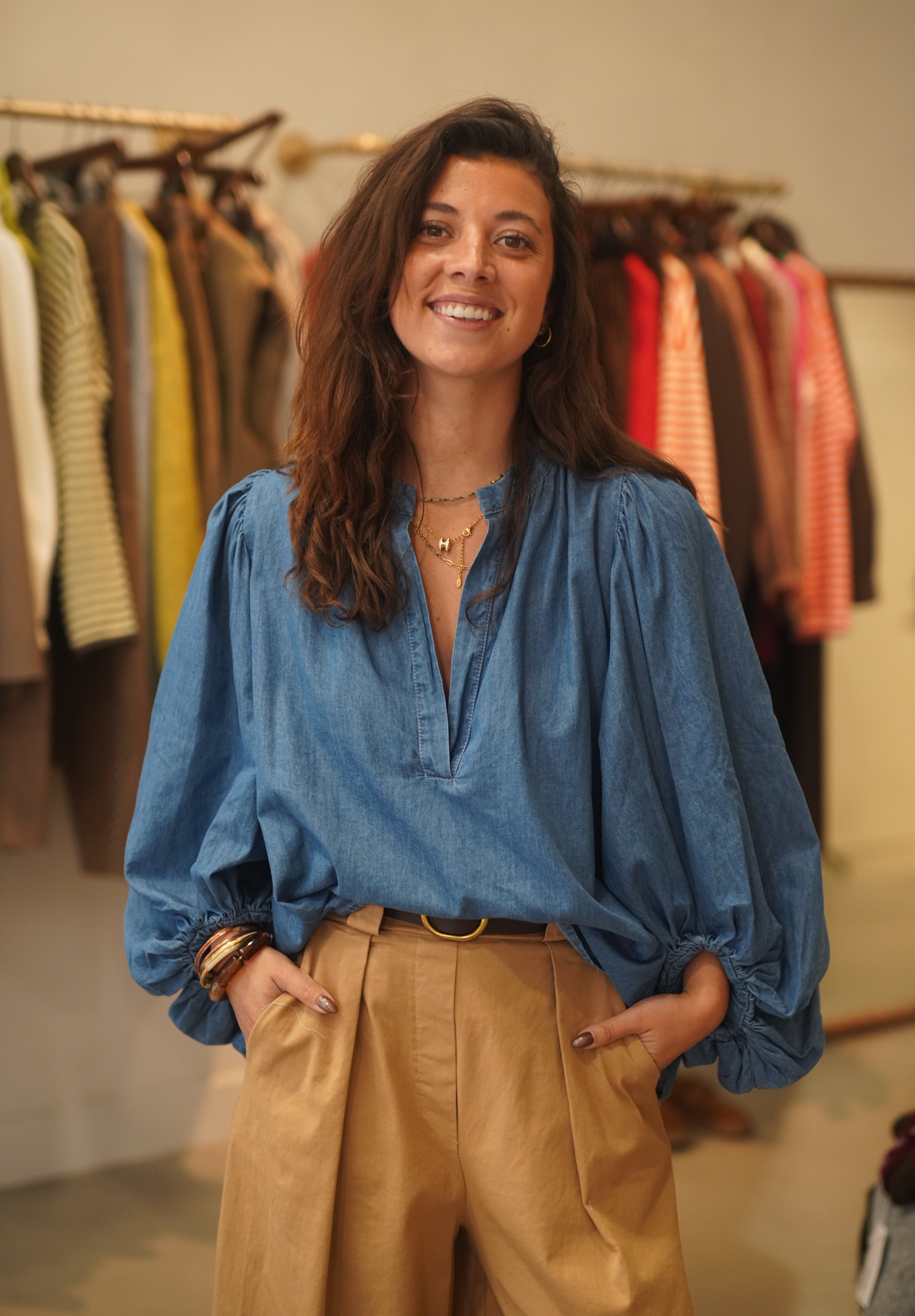 Chemise Karo jean brut