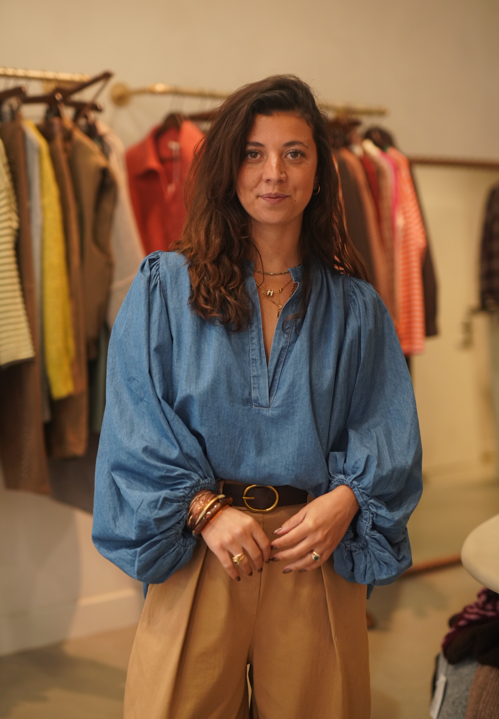 Chemise Karo jean brut