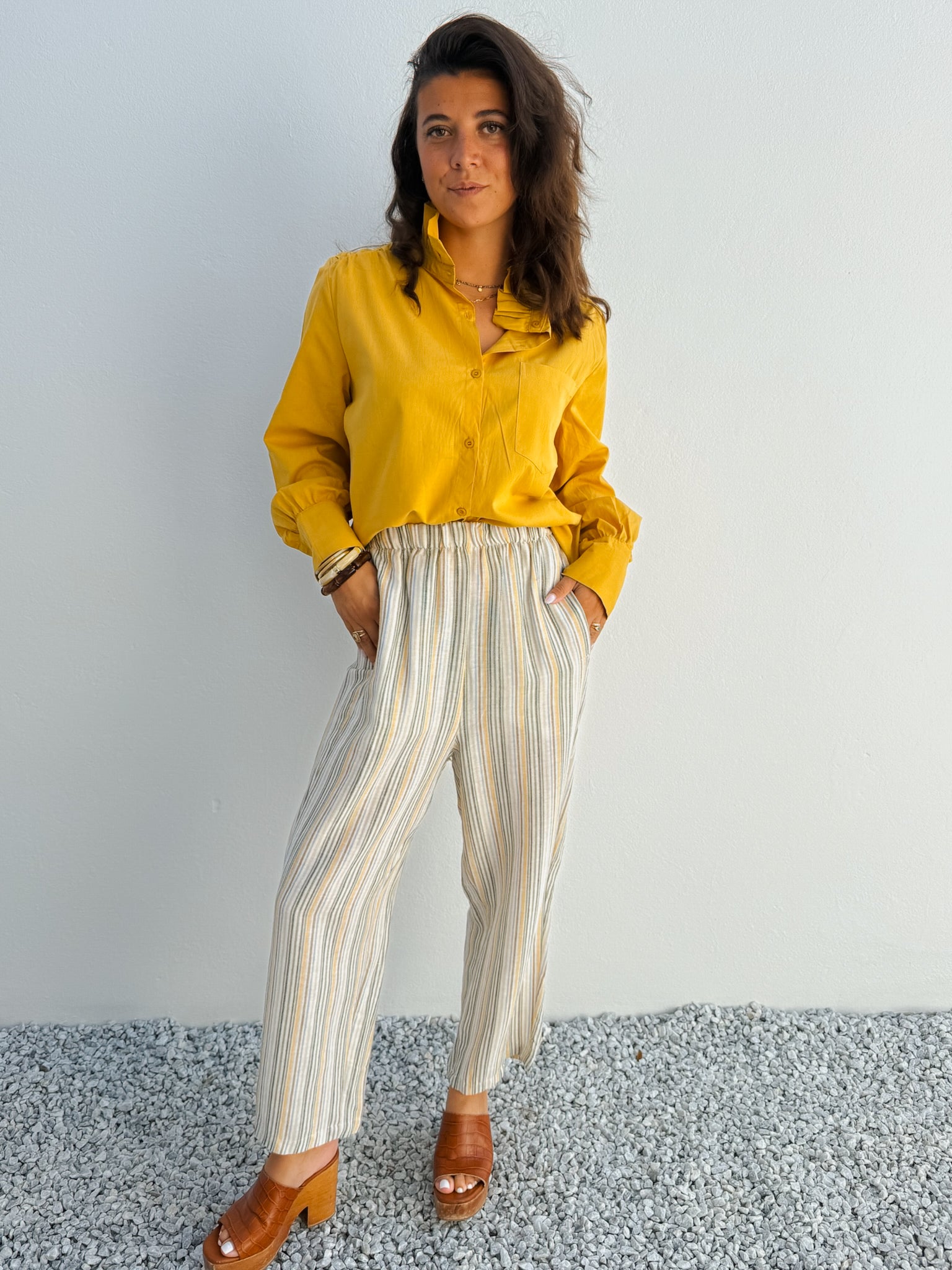 Chemise Eva moutarde