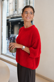 Pull Iris rouge