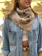 Foulard Jean Taupe