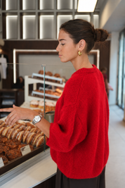Pull Iris rouge