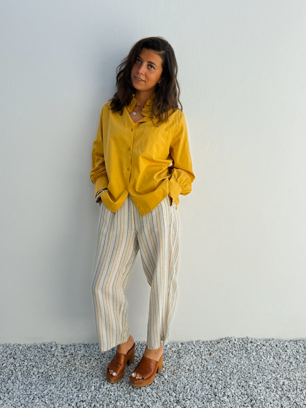 Chemise Eva moutarde
