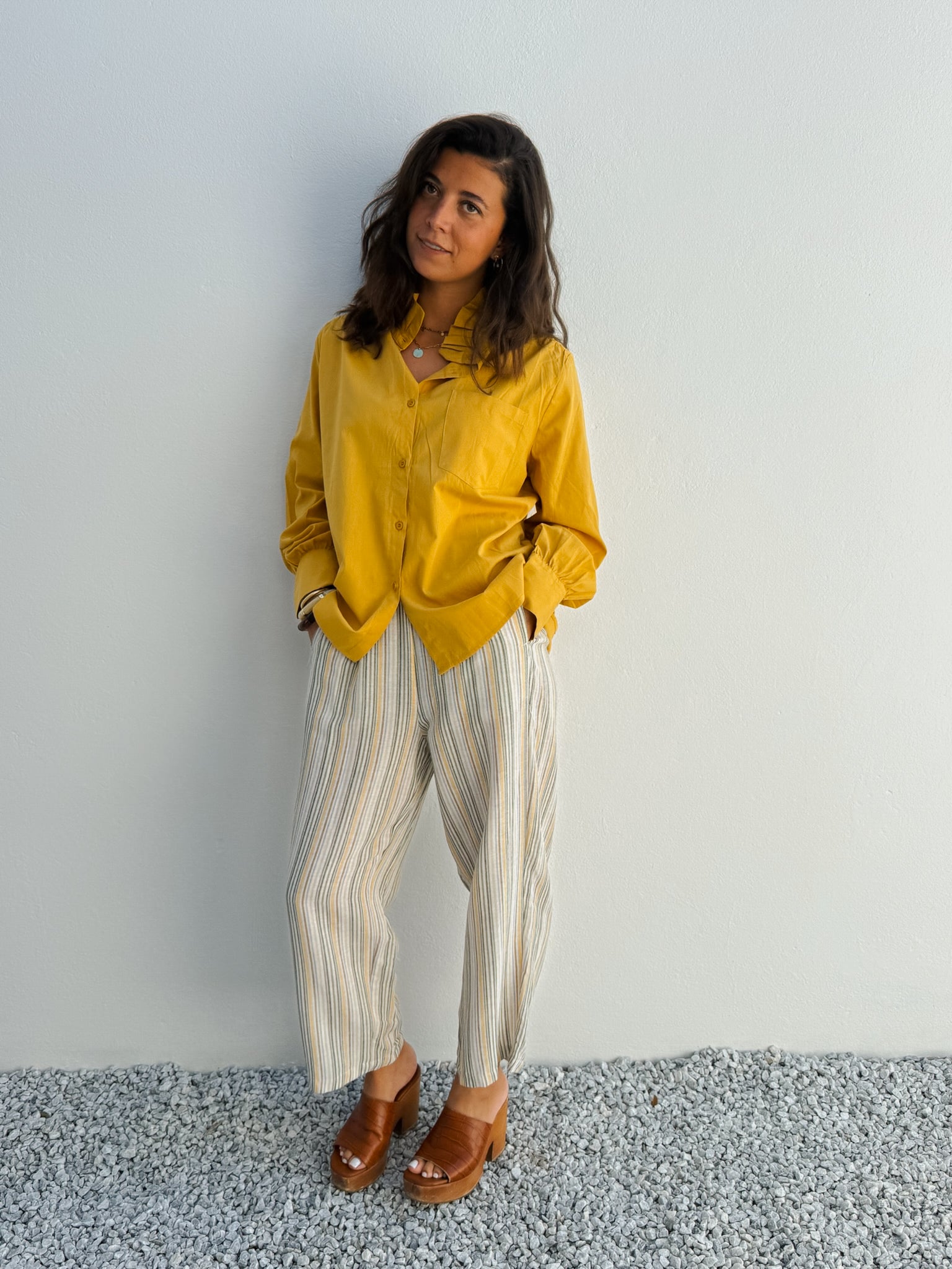 Chemise Eva moutarde