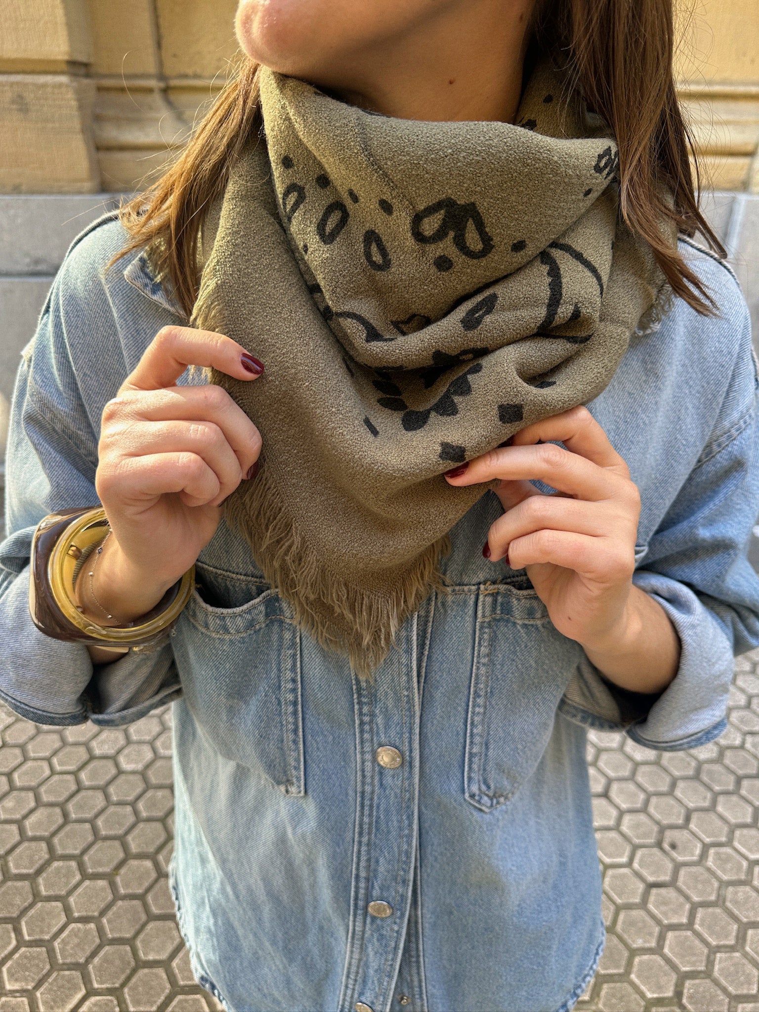 Foulard Jean Kaki