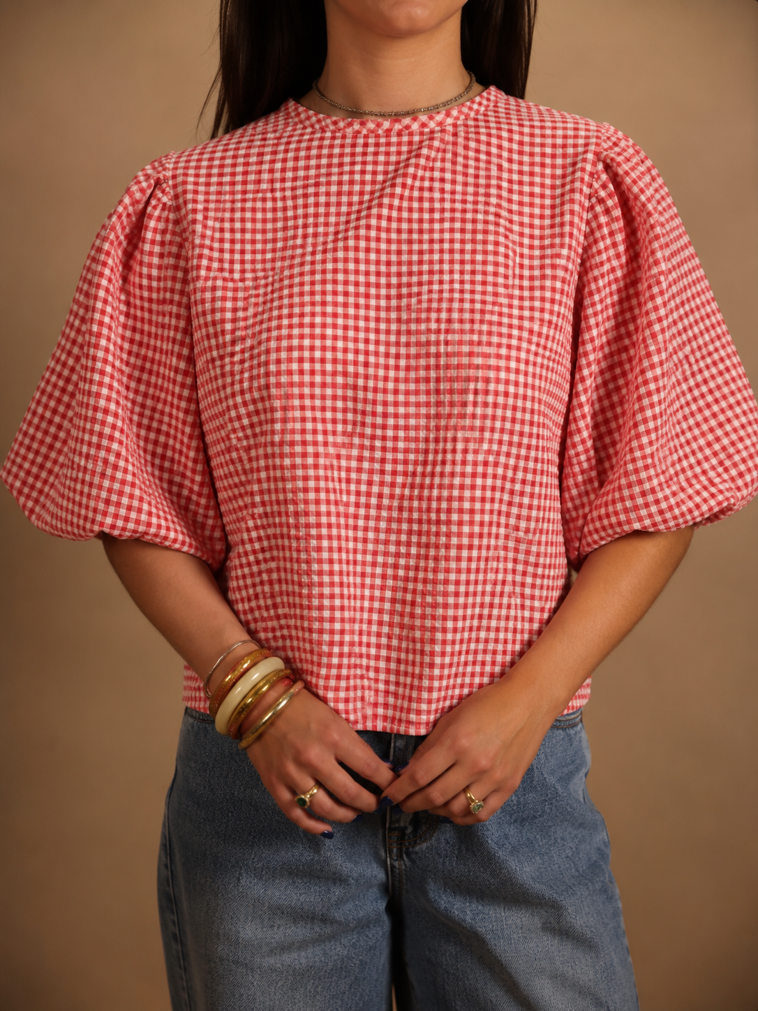 Blouse Manon rouge