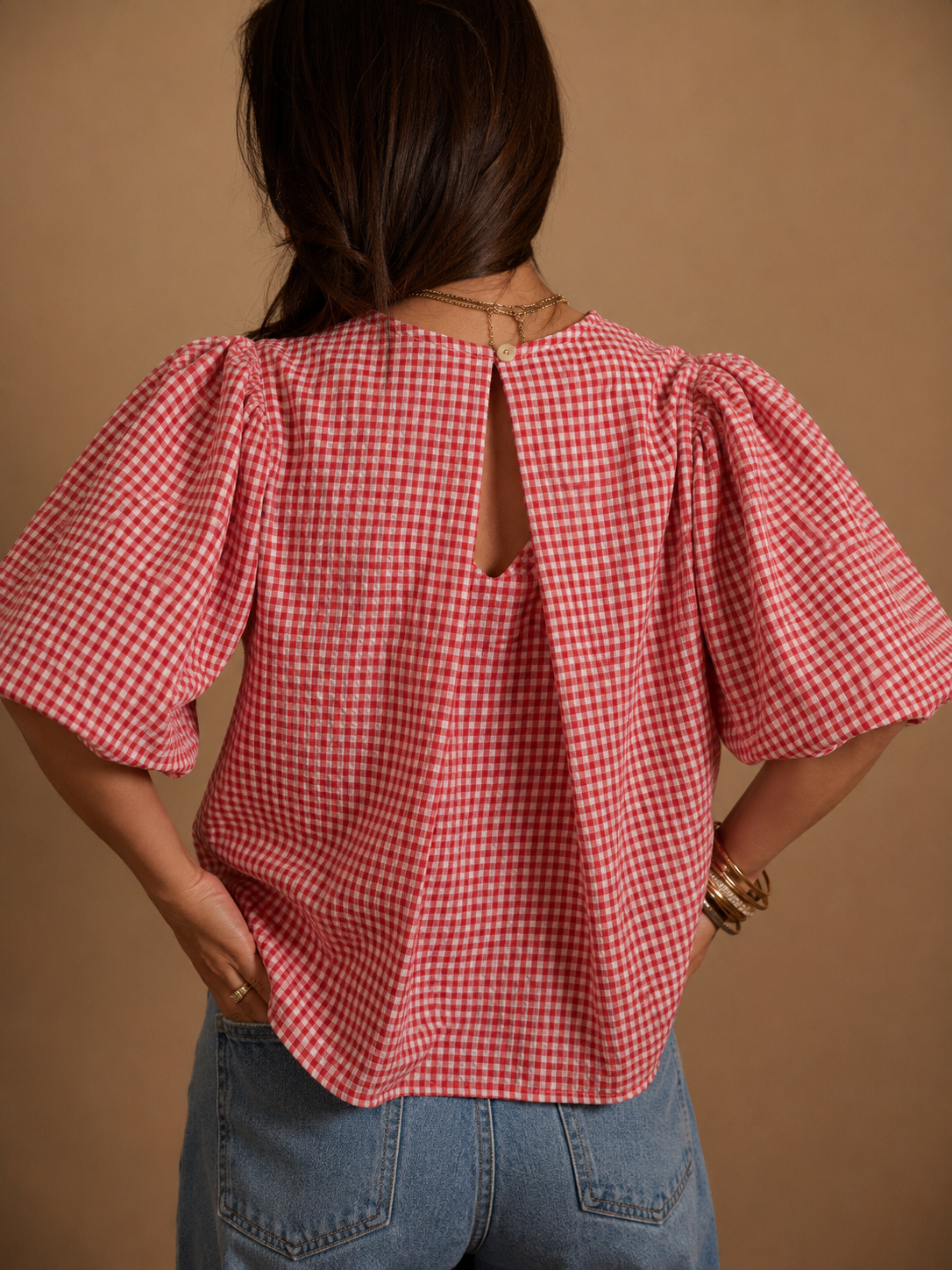 Blouse Manon rouge