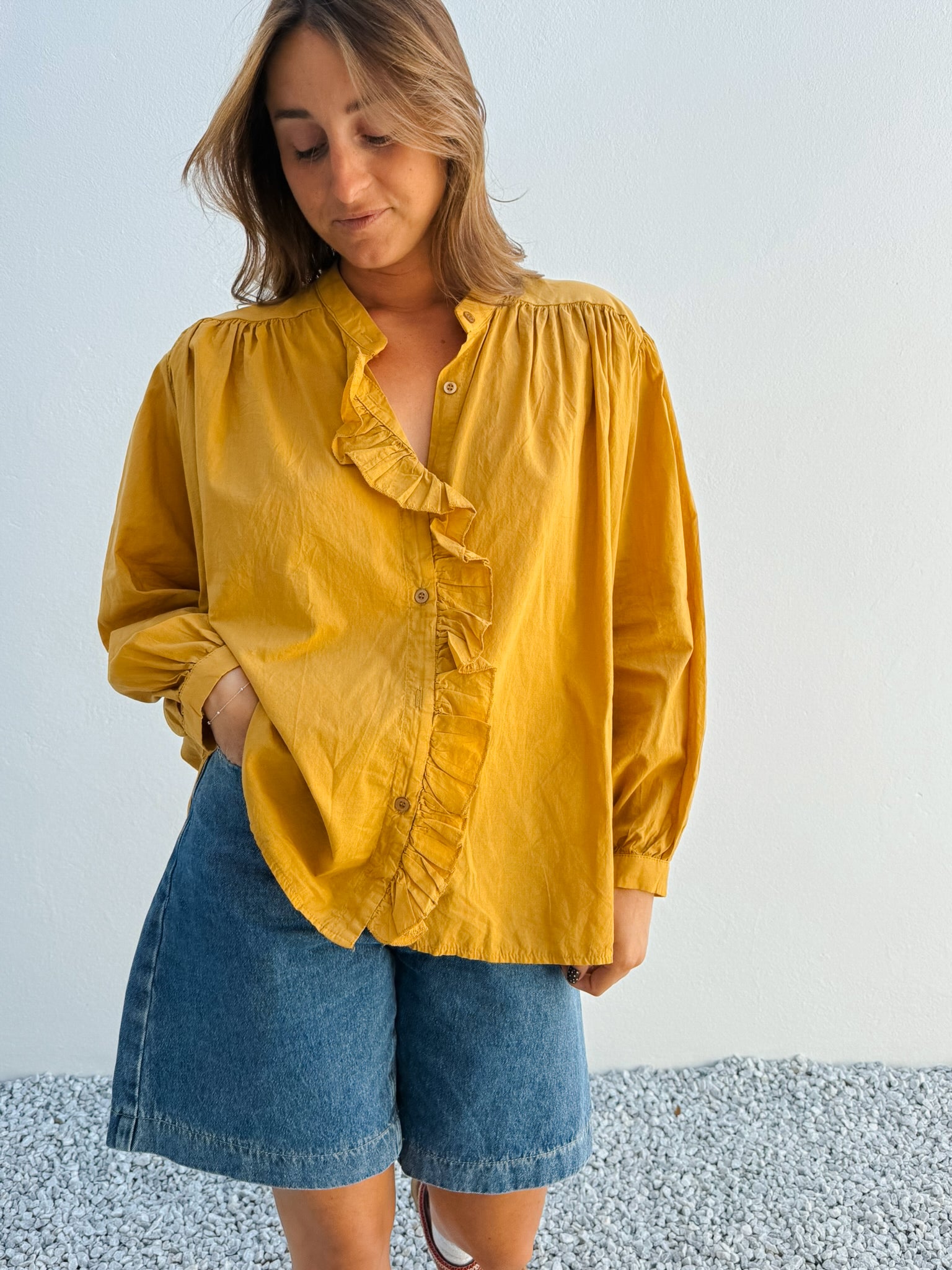 Chemise Pipa moutarde