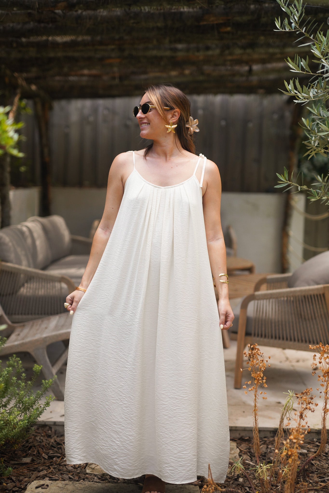 Robe Sandra écru