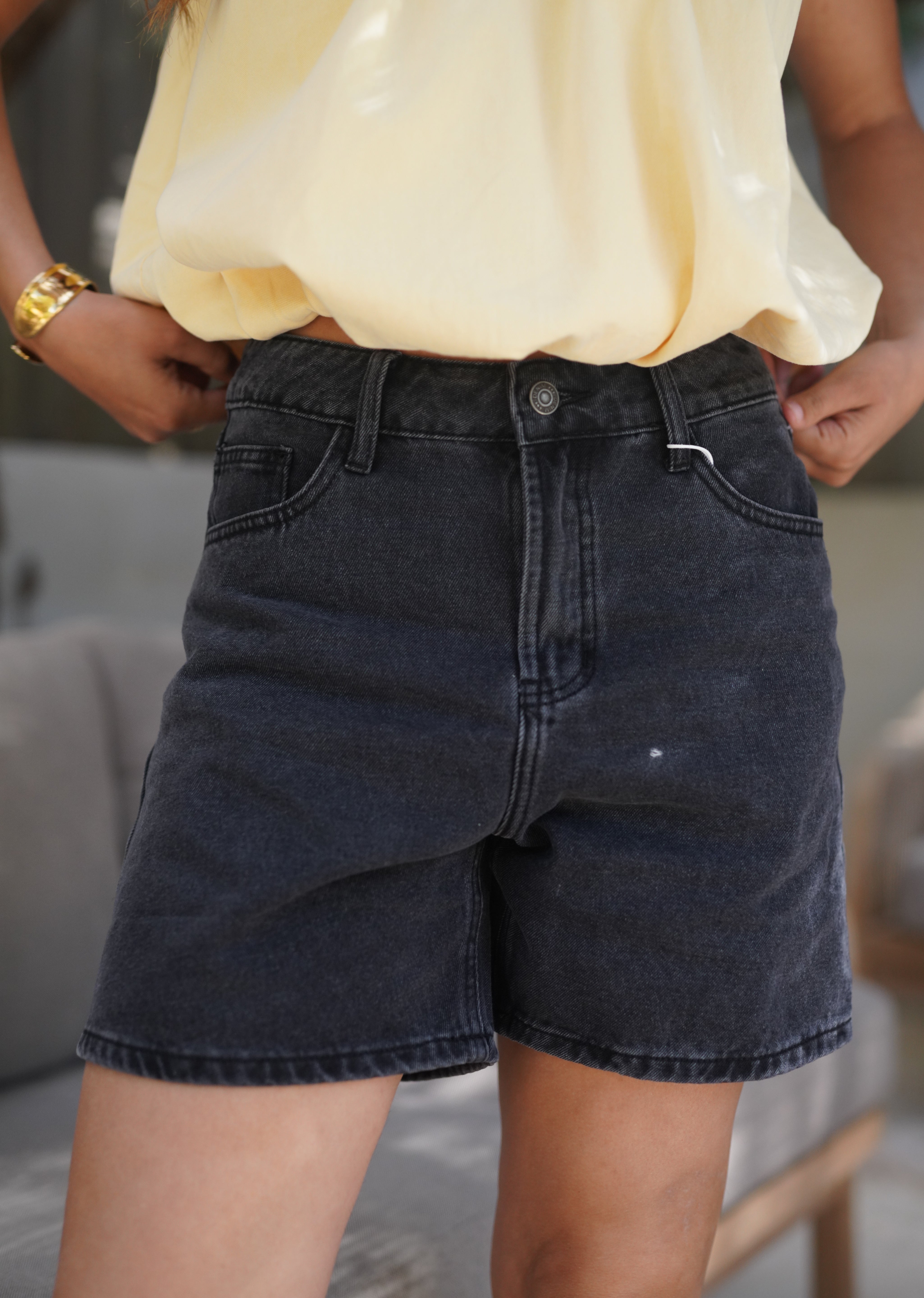 Short jean Luisa noir