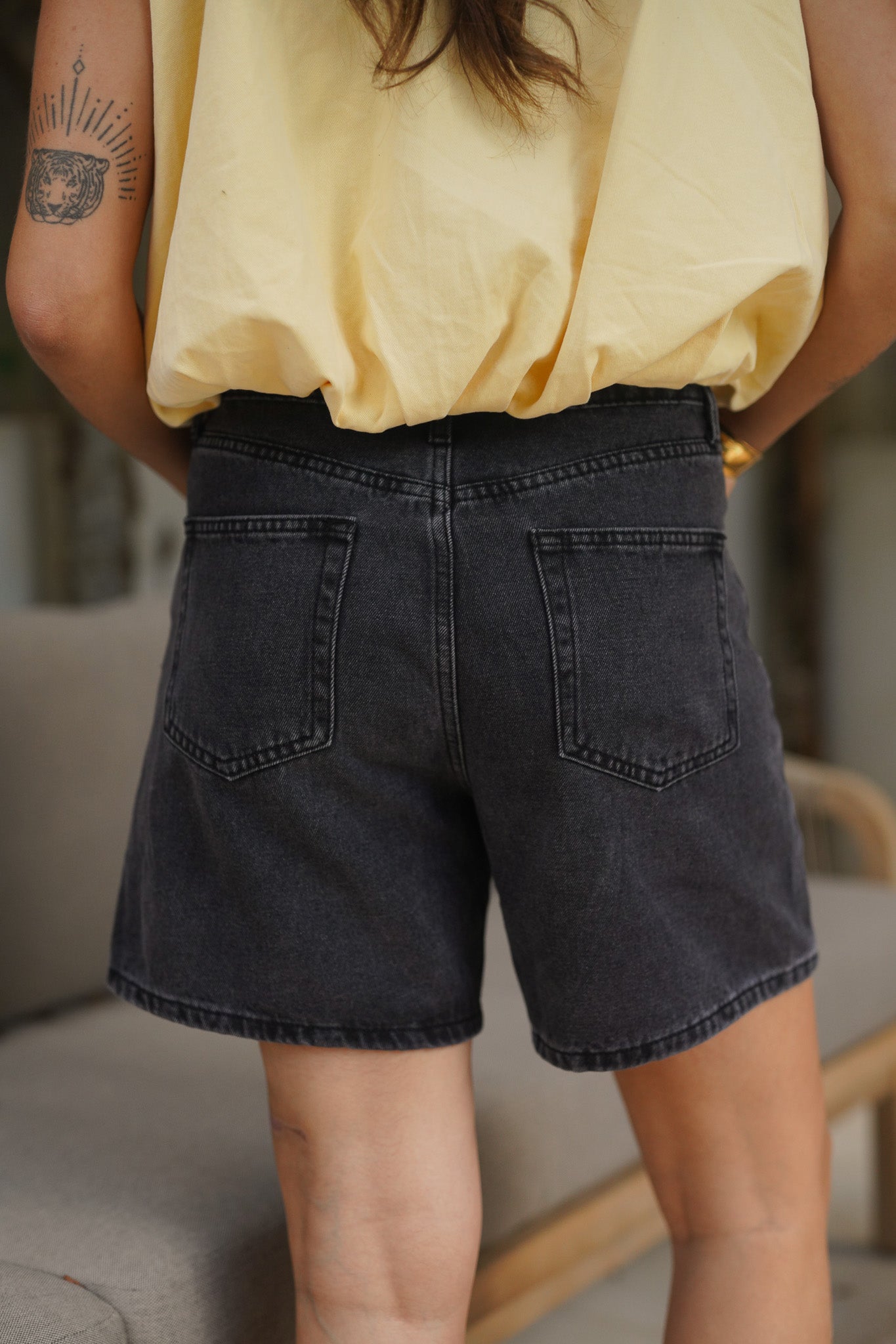 Short jean Luisa noir