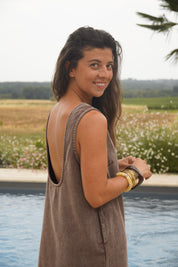 Robe Cassandre chocolat