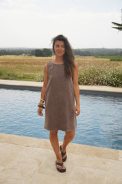 Robe Cassandre chocolat