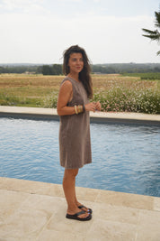 Robe Cassandre chocolat