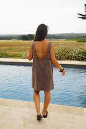 Robe Cassandre chocolat