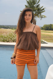 Top Cassy Marron