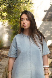 Robe Cléo bleue