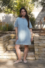 Robe Cléo bleue