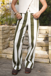 Pantalon Elma kaki