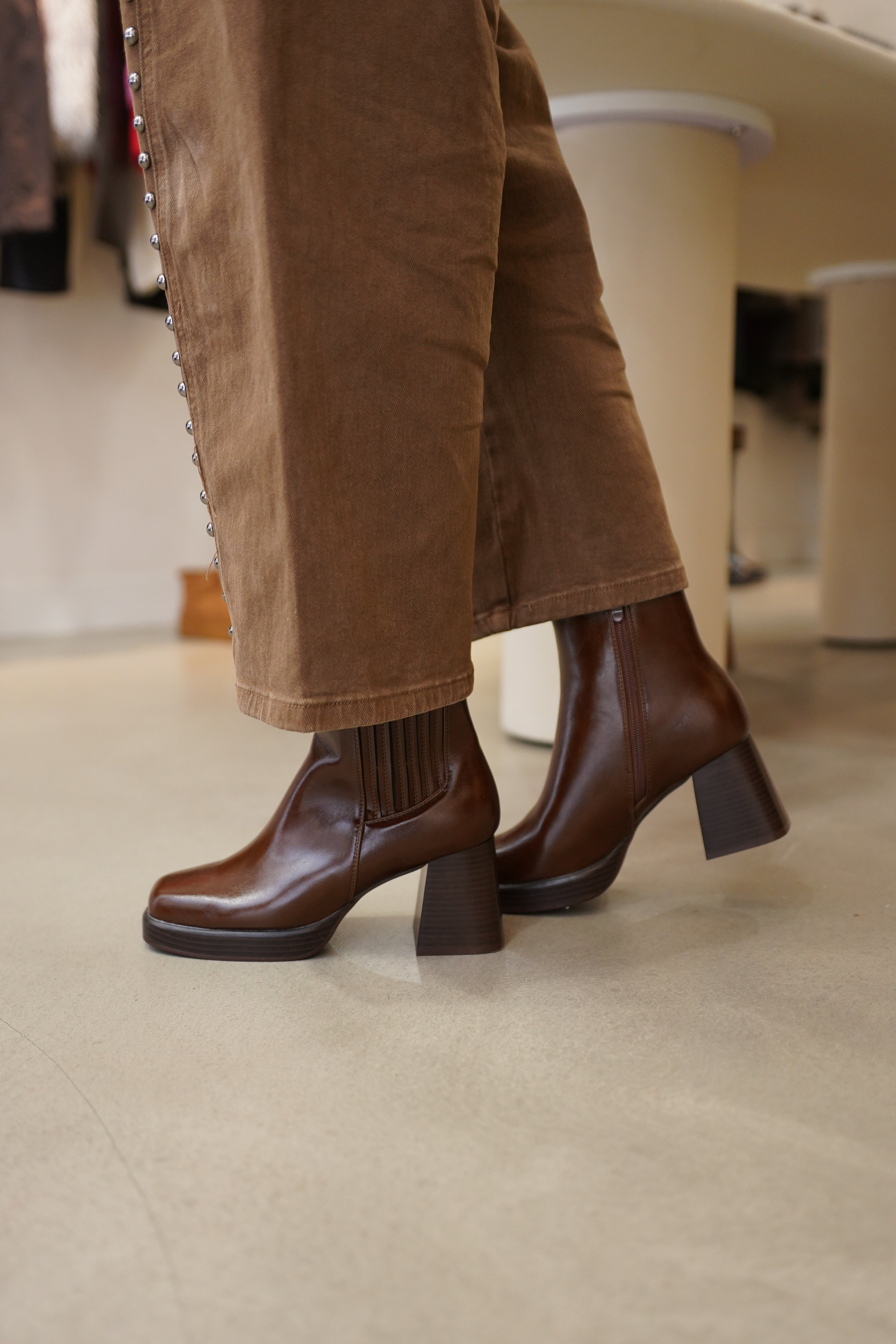 Bottines Clemi camel