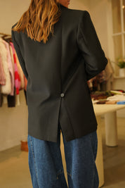 Blazer polo noir