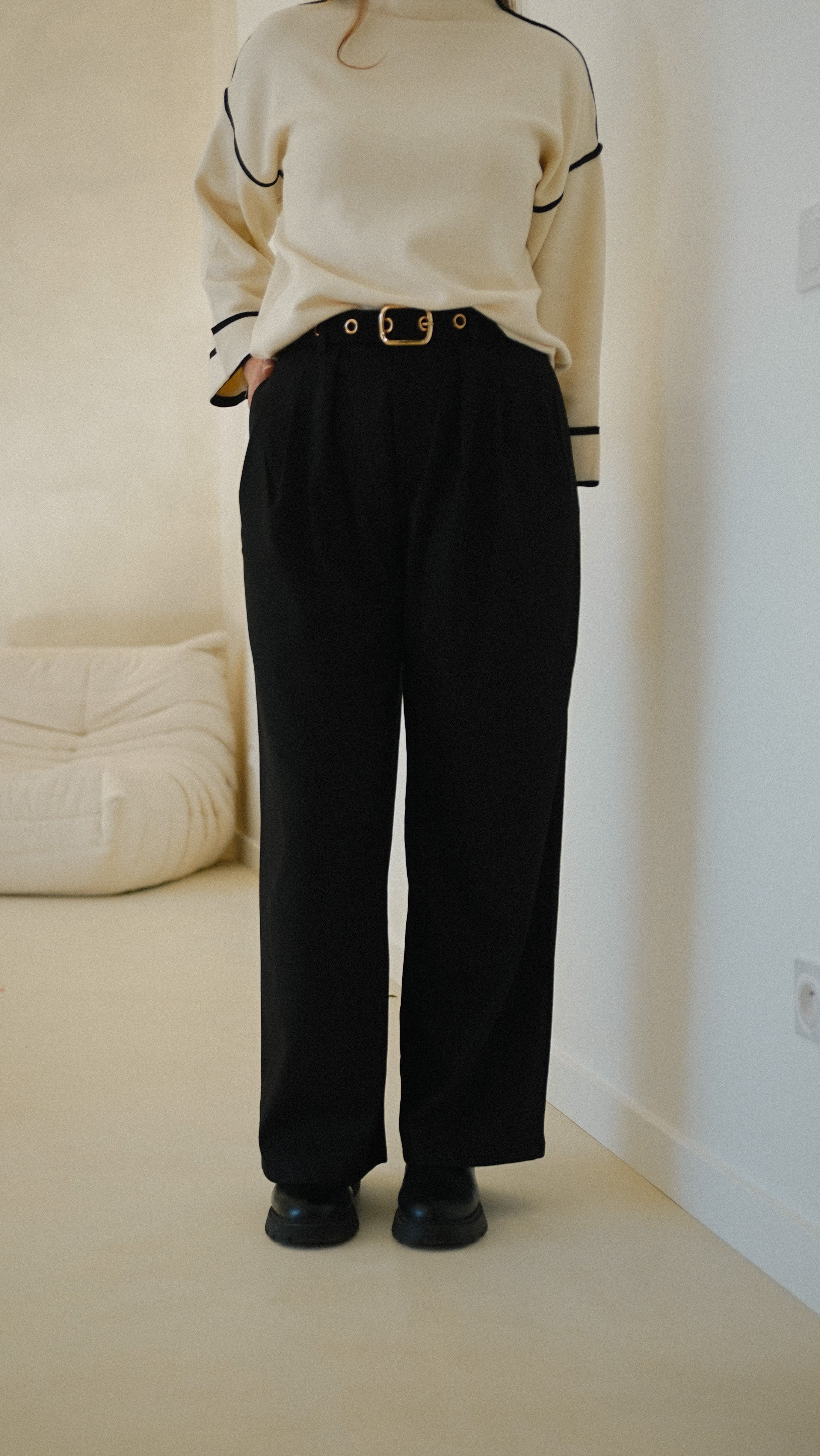 Pantalon noir Elio
