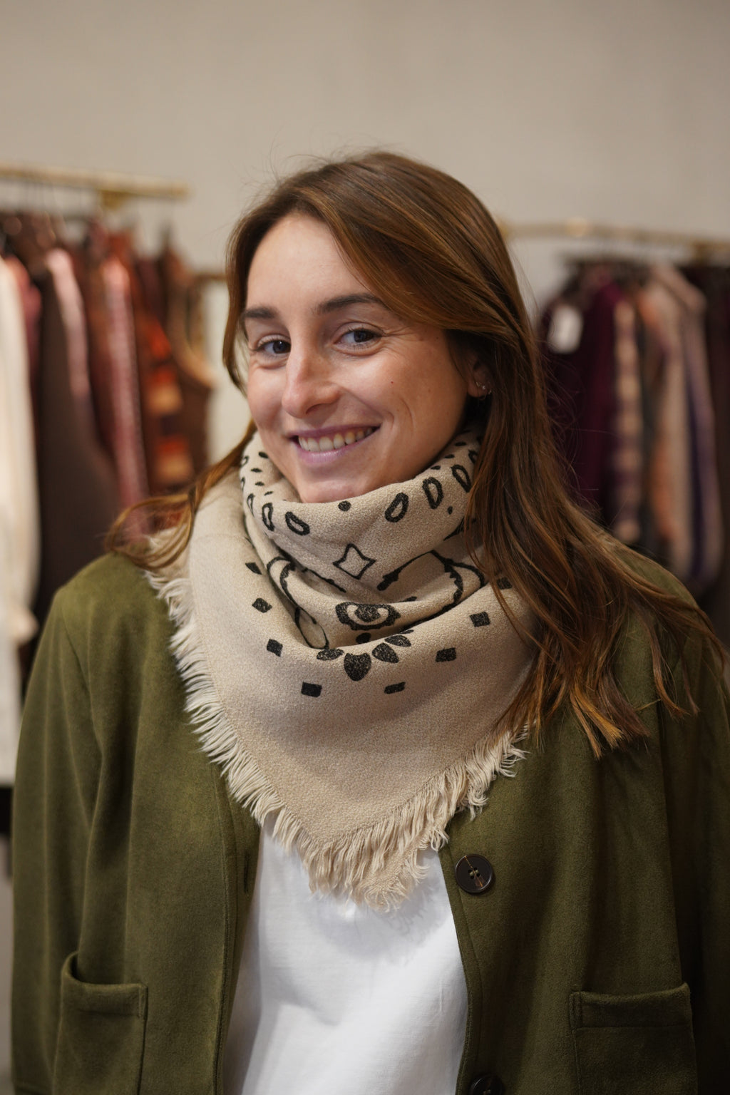 Foulard Jean Taupe