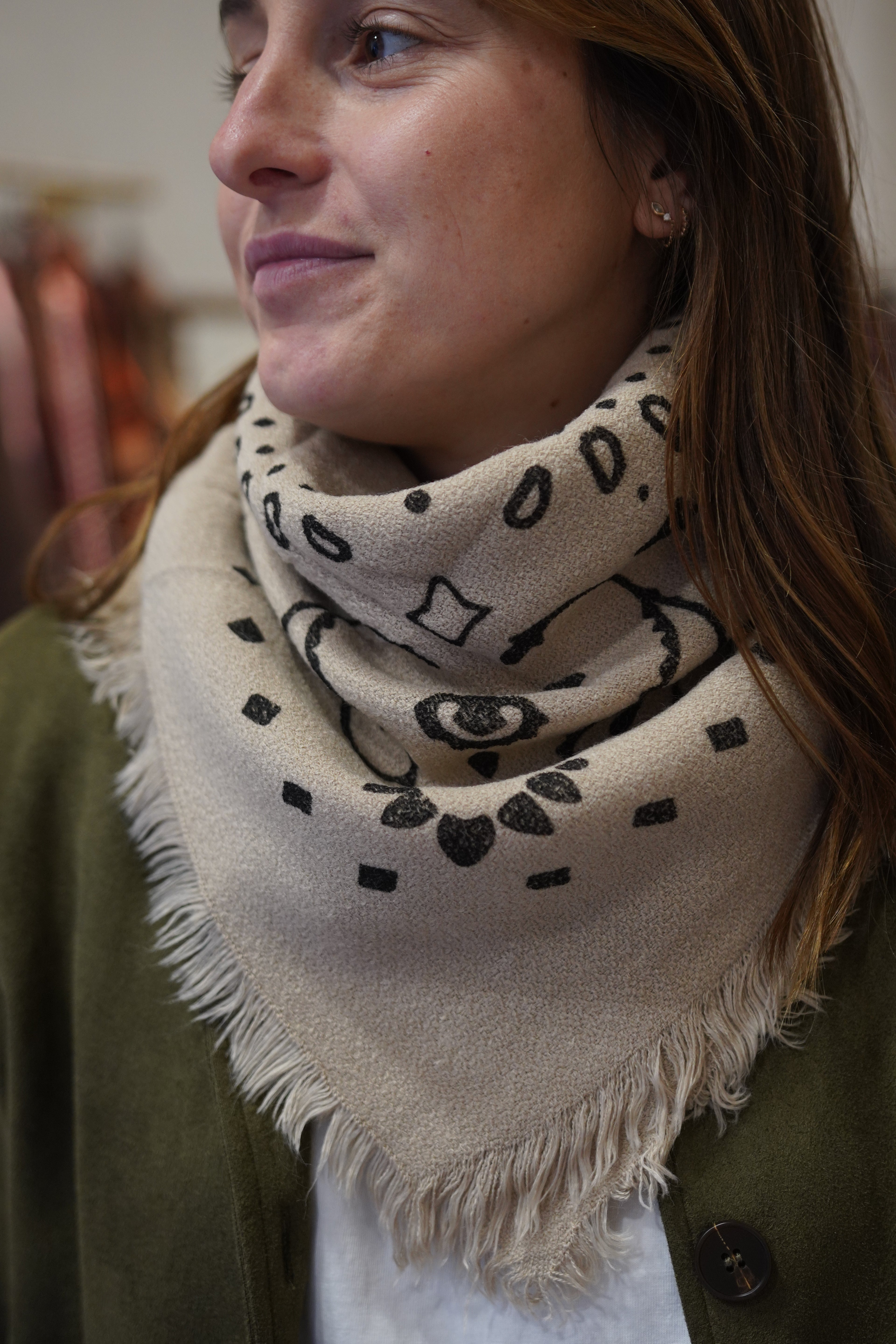 Foulard Jean Taupe
