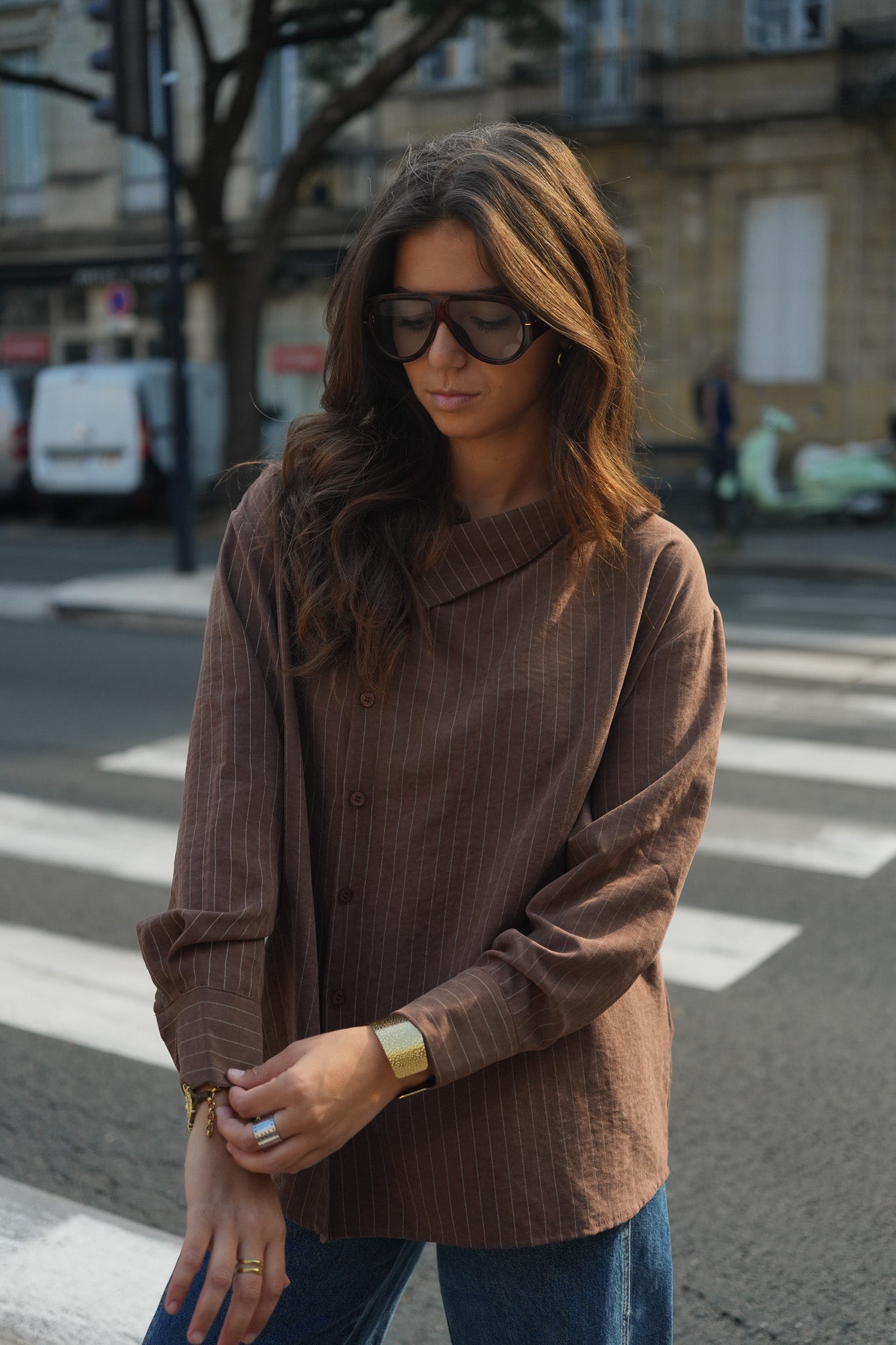 Chemise Laura marron