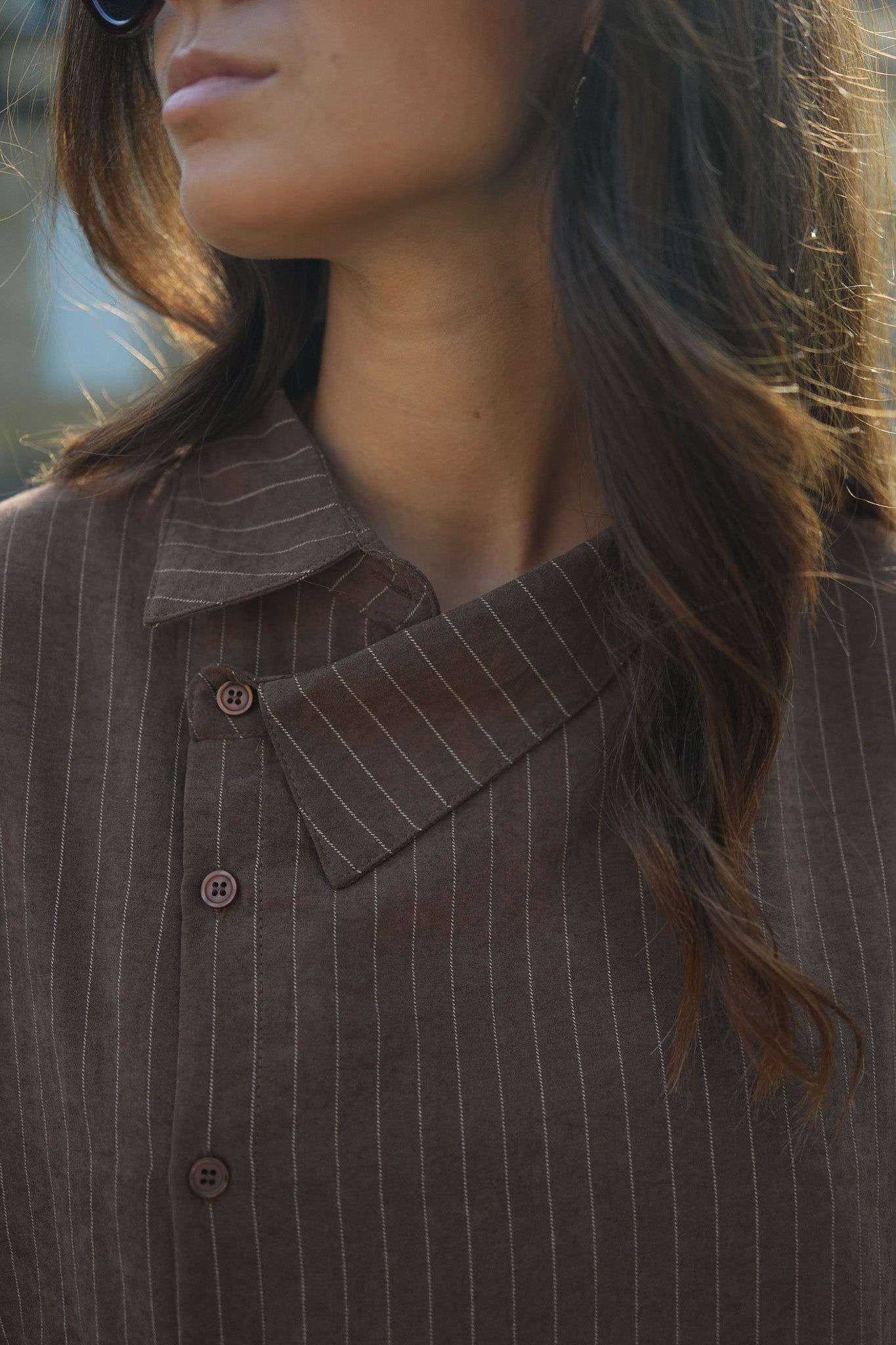 Chemise Laura marron