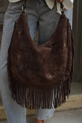 Sac frange Lucky marron