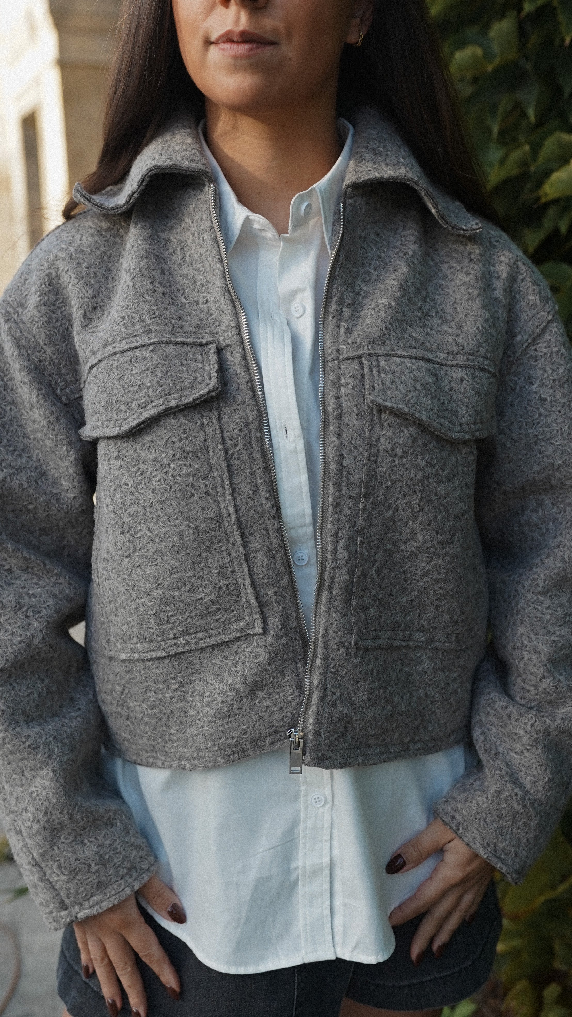 Veste effet laine Alex