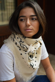 Foulard Jean écru