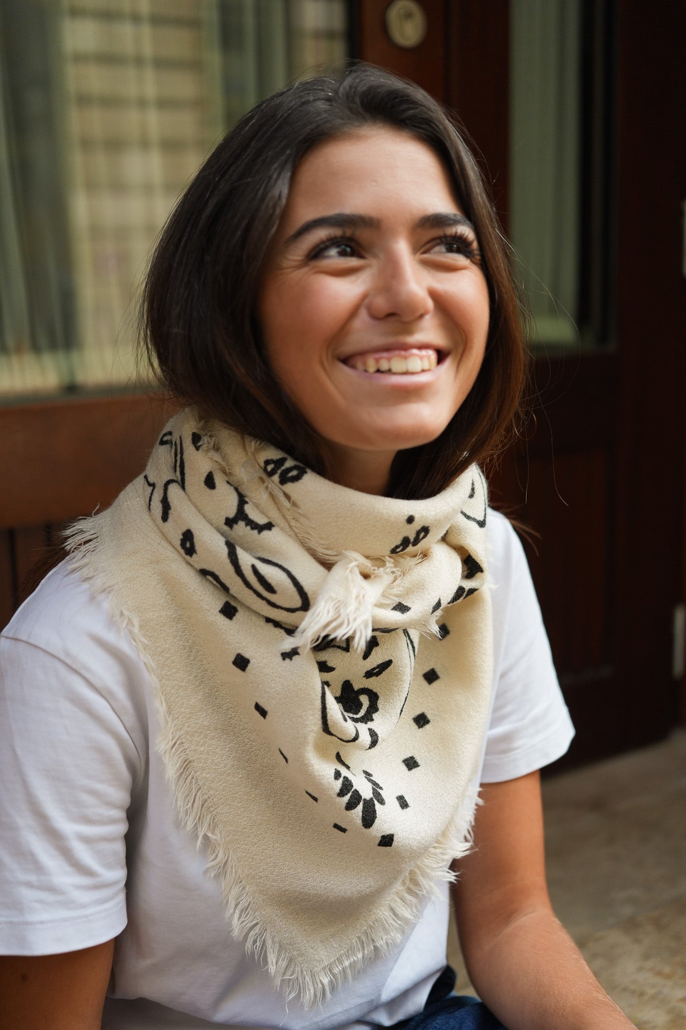 Foulard Jean écru