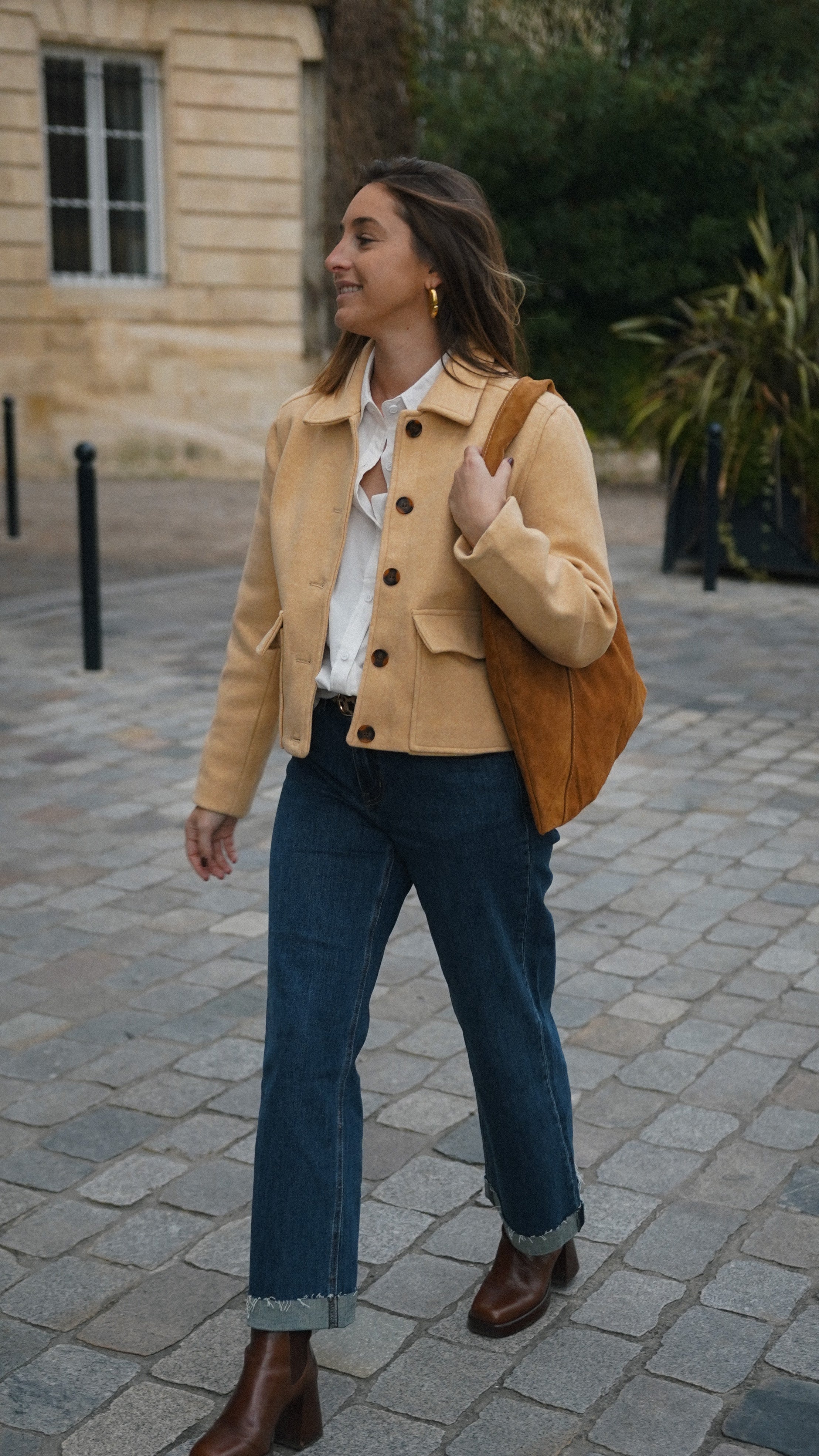 Veste courte à boutons Léna