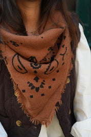Foulard Jean camel