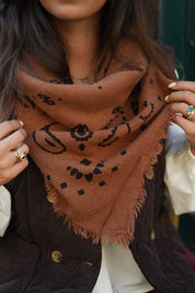 Foulard Jean camel