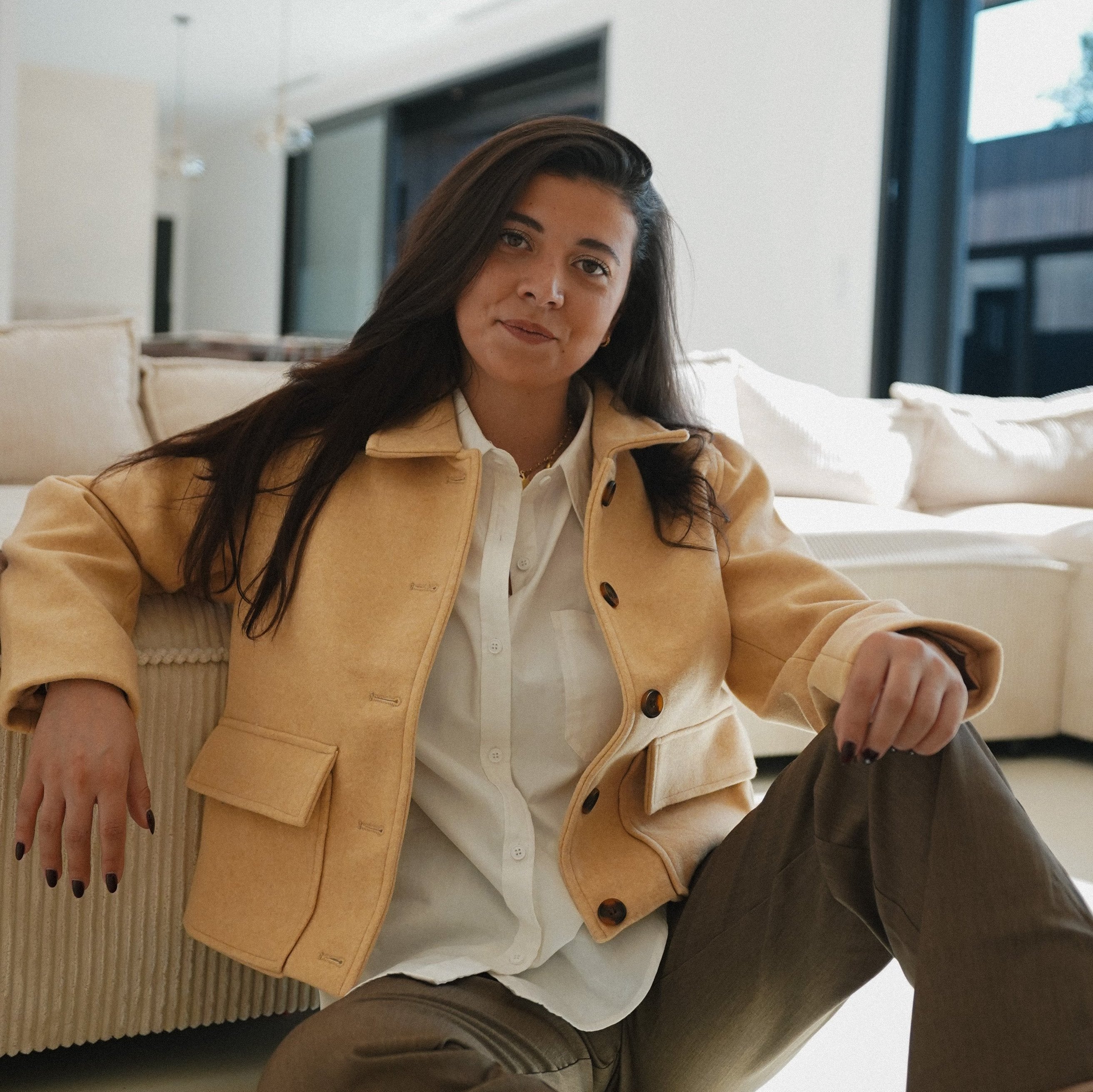 Veste courte à boutons Léna