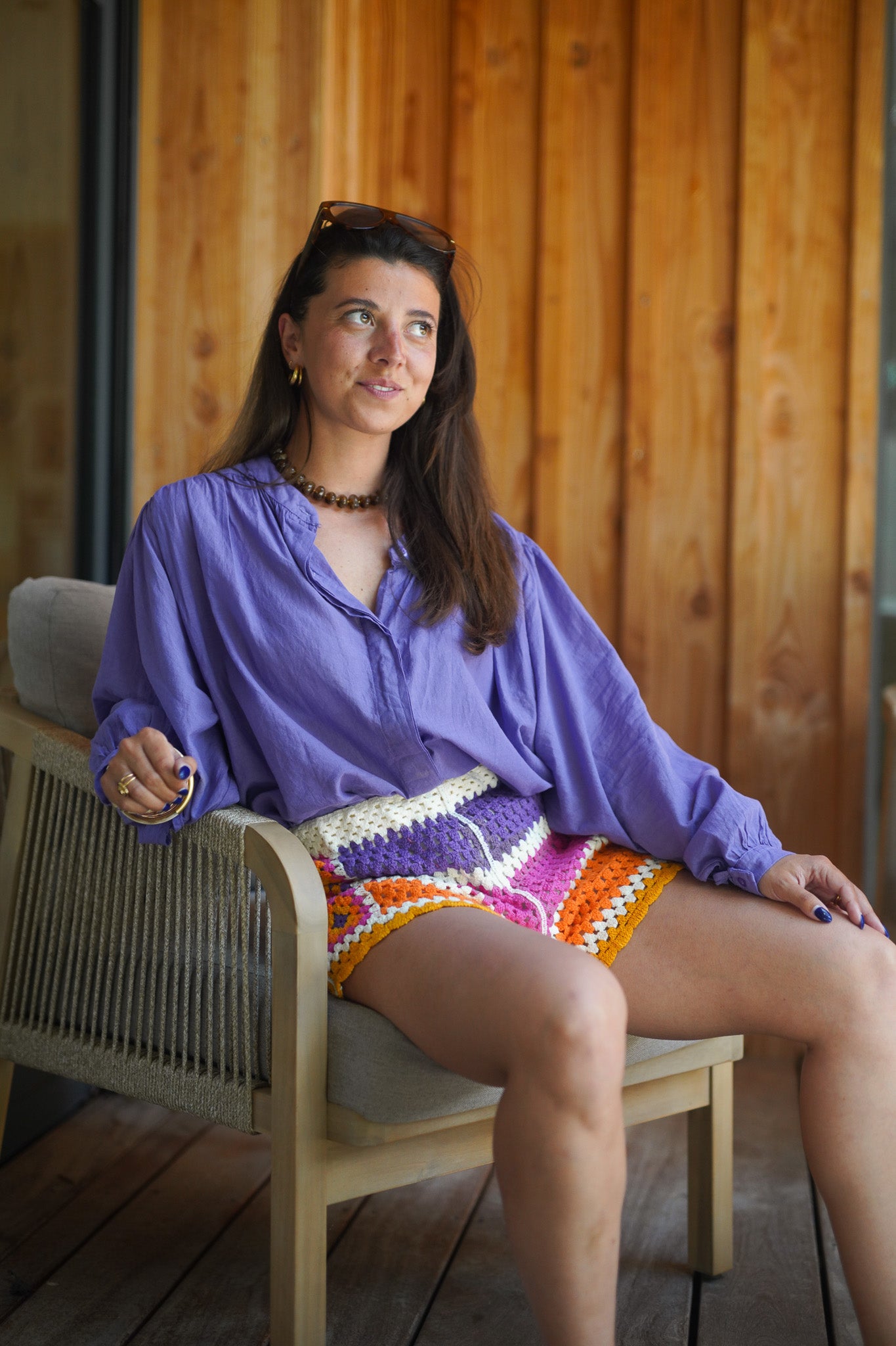 Chemise Aleck violette