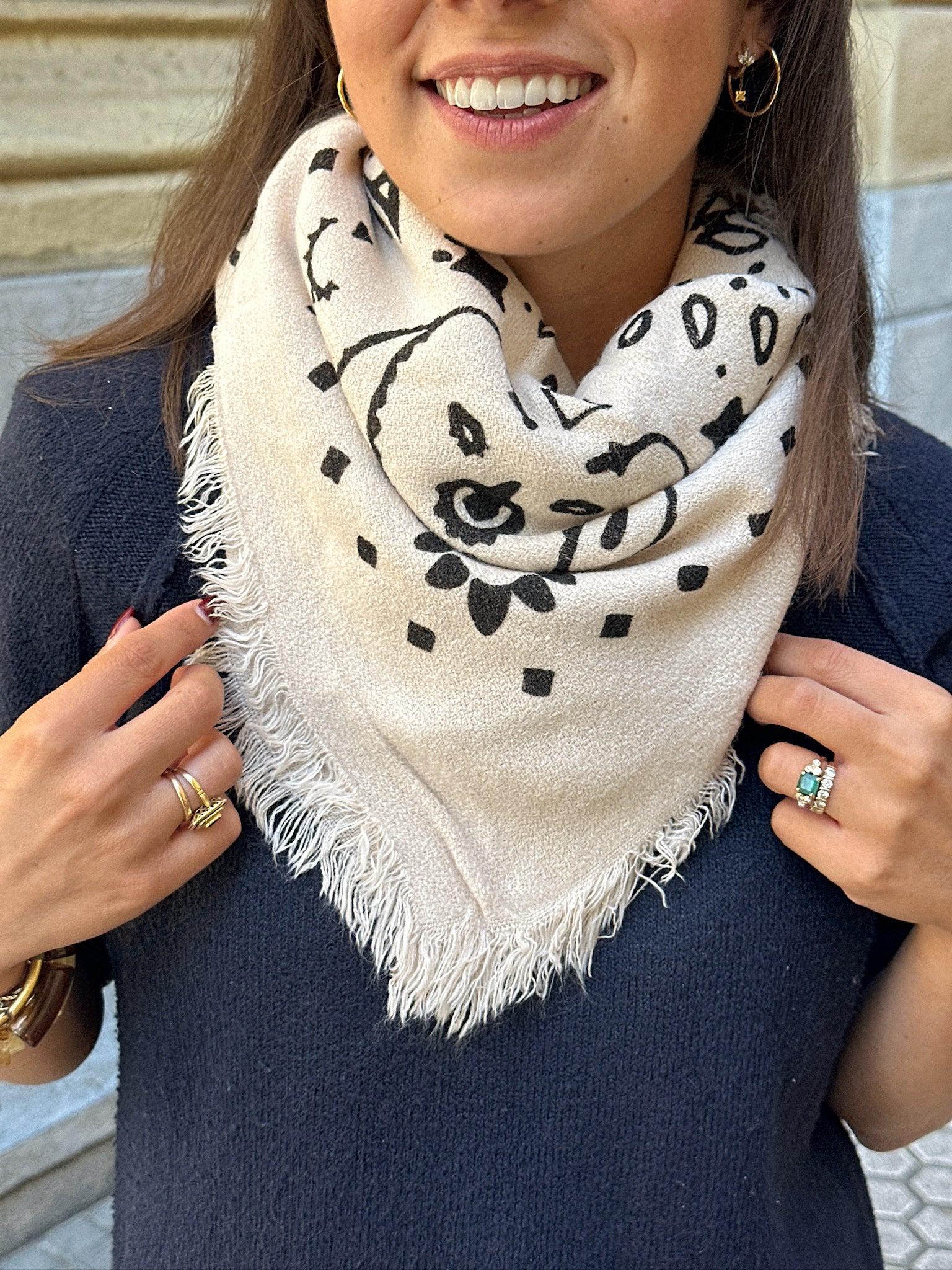 Foulard Jean Beige
