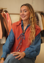 Gilet Lylou teracotta