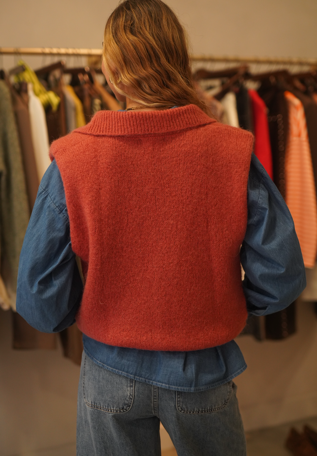 Gilet Lylou teracotta